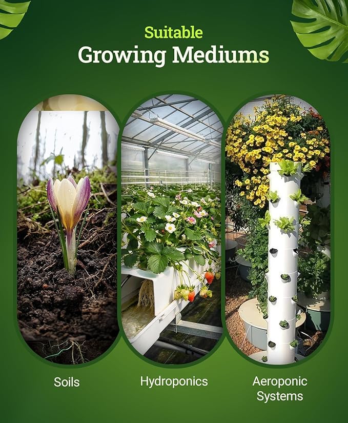 FoxFarm Beastie Bloomz Water Soluble Fertilizer for Mid-Flowering Stage, High Phosphorus Fertilizer 0-50-30, Supports Blossom Development, Easily Dilutes in Water, Ideal for Hydroponics & Soil, 6 oz