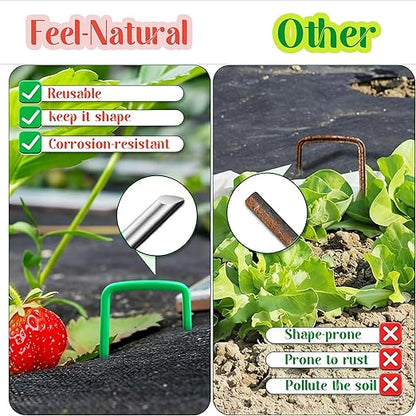 Feel Natural-10 Pcs 9.25"x9.45"Plant Covers from Animals Plant Protectors from Animals Plant Basket Covers Garden Cloches for Plants Garden Plant Covers Cage for Plants Garden Cages