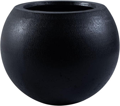 Safavieh Outdoor Collection Gerand Black Concrete Planter (Fully Assembled)