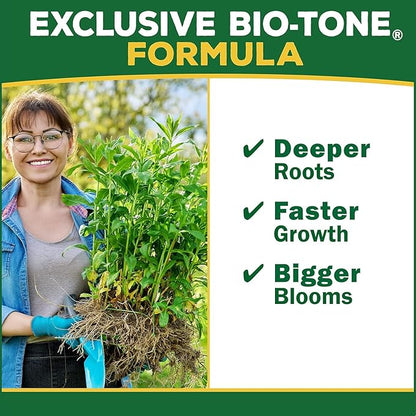 Espoma Organic Bio-Tone Starter Plus 4-3-3 Natural & Organic Starter Plant Food with Both Endo & Ecto Mycorrhizae; 4 lb. Bag; The Ultimate Starter Plant Food - Pack of 4