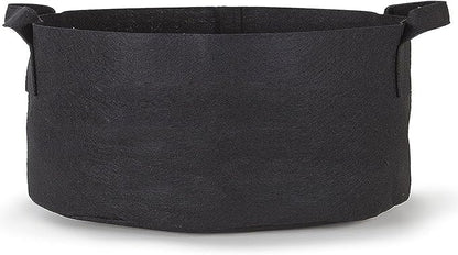 247Garden 2-Pack 100-Gallon Aeration Fabric Pot/Plant Grow Bag w/Handles (300GSM, Black, 18H x 40D)