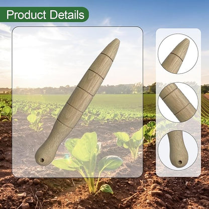 Garden Dibber with Measurement Lightweight Simple to Use 5.91inch Gardening Accessories Practical Handheld Bulb Planting Tool