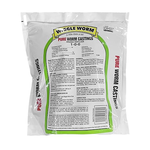 100% Pure Organic Mineral-Dense Worm Castings Fertilizer in Resealable Zipper Pouch, 4.5lbs - Improves Soil Fertility and Aeration for Growing Better Houseplants, Vegetables, and More