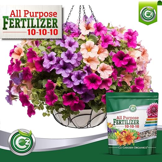 10-10-10 All Purpose Fertilizer - Made in USA - Micronutrients Plant Food for Indoor/Outdoor Plants, Flower Gardens, Fruit & Vegetable Gardens, Trees & Lawns! (All Purpose Fertilizer 8LB)