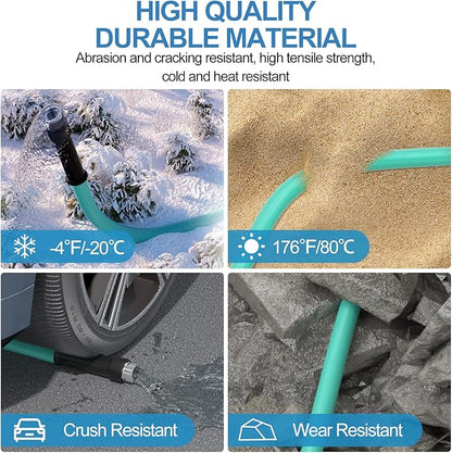SPECILITE 5/8" RV Drinking Water Hose 25 FT, CA65 Certified with Aluminum Fittings, Kink & Tangle Free Flexible for Camper, Garden, Boat, Trailer