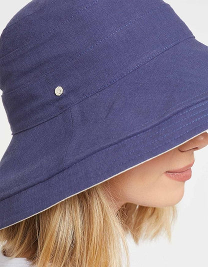 Solbari Women's Holiday Sun Hat UPF 50+ Packable UV Sun Protection Hat with Full Coverage Brim, Reversible, Adjustable Fit