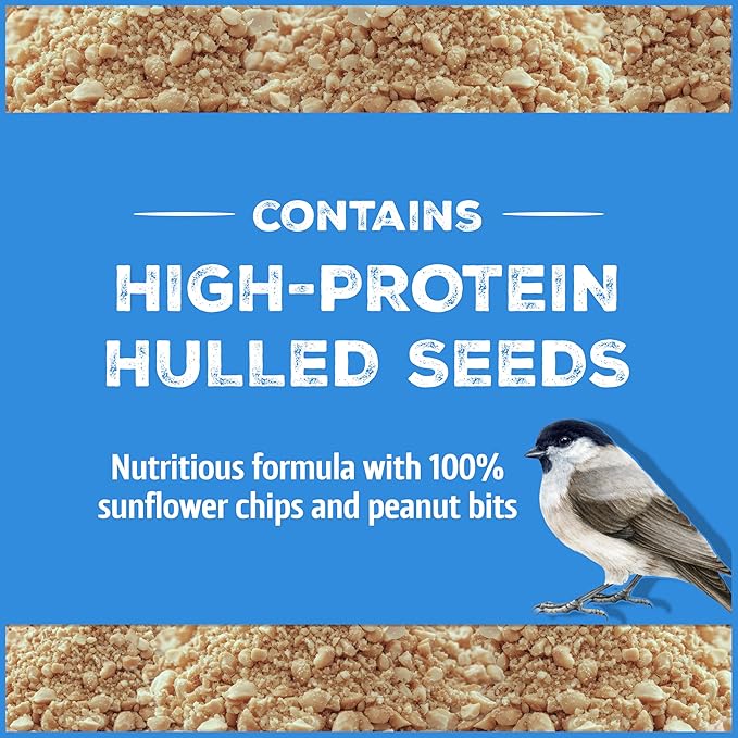 Pennington Select Chips & Bits Wild Bird Seed for Outside Feeders, High-Protein, No Hull & No Waste Bird Seed Blend, Sunflower Chips & Peanut Bits Attract Songbirds,15-lb. Bag