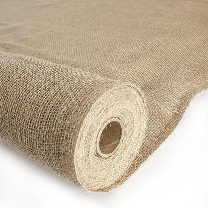 Agfabric 64 inch x50 Feet Garden Burlap Fabric Roll, Burlap Tree Wrap,Multipurpose High Density Natural Jute Material for Gardening,Aisle Runner,Crafts,Weed Barrier