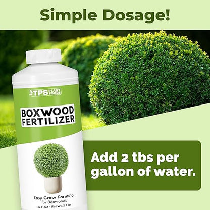 Boxwood Fertilizer, Complete Liquid Boxwood Shrub Plant Food, 32 oz (1 Quart)
