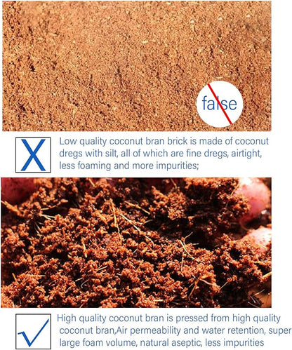 Iceyyyy 60pcs 40mm Compressed Coco Coir Fiber Potting Soil - Expanding Organic Coco Coir Pellet Fiber Soil, Peat Soil Pellets Seeds Starting Plugs for Planting (60, 1.57Inch)