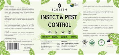 Peppermint Oil Spray for Bugs, 32 Oz Insect & Pest Control Spray for Bed Bug, Ants, Mite and Flea, All Natural Plant Extract Based Spider Repellent Indoor, Child & Pet Safe