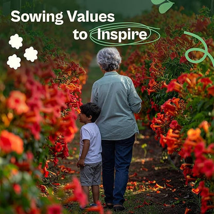 SVI 50 Red Trumpet Vine Seeds for Planting (Campsis radicans) – Trumpet Creeper Seed Packets, Hummingbird Flowers – Heirloom Flower Seeds to Plant Outside - Fences, Trellises, Outdoor Garden