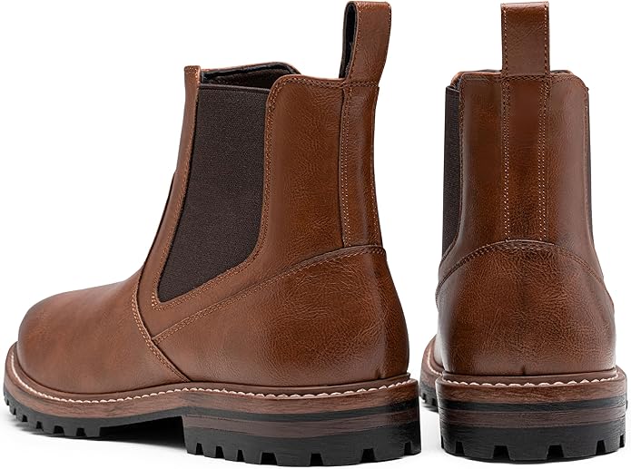 Jousen Chelsea Boots Casual Slip On Ankle Waterproof Mens Boots