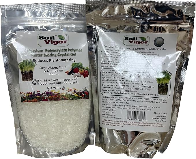 Super Absorbent Polymers Moisture and Fertilizers Keeper for Plants (2 Lb.)