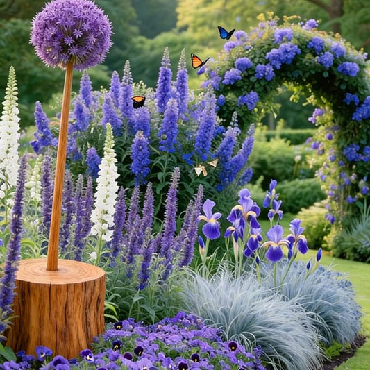 Mix Butterfly Bush Seeds for Planting, 300pcs Butterfly Bush Perennial Flower Seeds Non-GMO Heirloom Rare Herbs Plants, Open Pollinated Beauty Home Garden for Outdoors