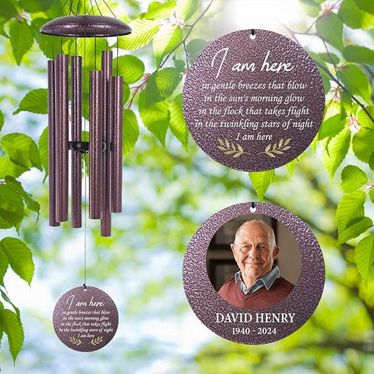 ASTARIN Happy Retirement Gifts Wind Chimes, Personalized 30" Wind Chime for Teacher Coworkers Boss, Personalized Retire Gifts Deep Tone Windchime(Printing in USA)