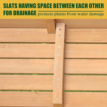 MUPATER Outdoor 6x3x2FT Cedar Raised Garden Bed for Vegetables with 6 Legs, 837lbs Large Elevated Garden Planter Box with Liner Design for Herbs and Flower, Natural