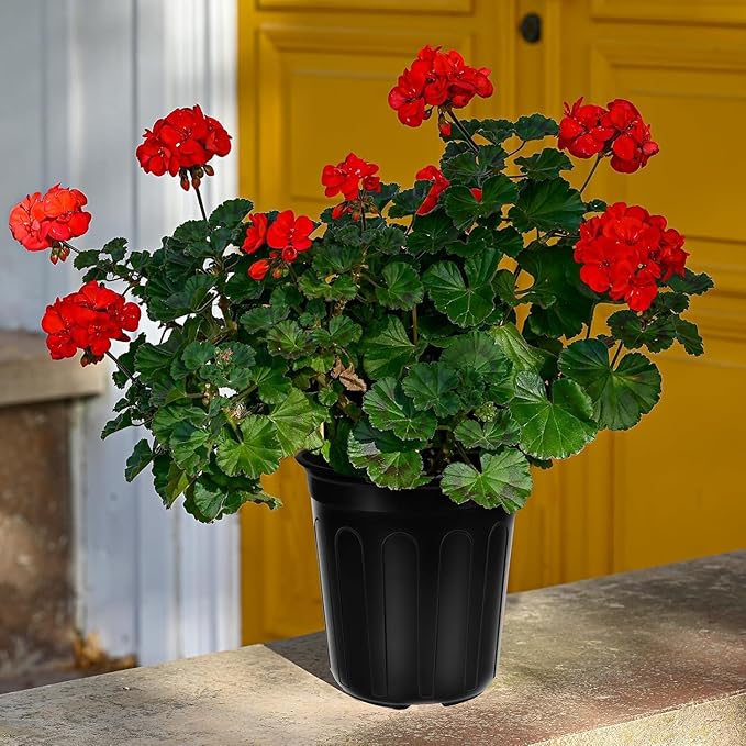 400 Pcs 1 Gallon Plastic Plants Nursery Pot with Plant Labels Seed Starting Pots Plastic Pots with Drainage Hole for Seedlings, Cuttings, Transplanting (400, 1 Gallon)