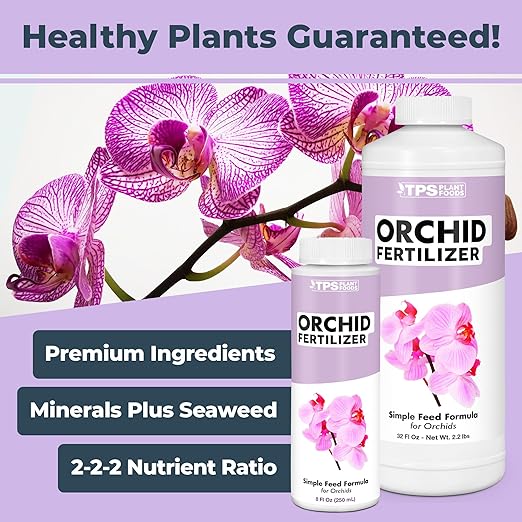 Orchid Fertilizer– Liquid Orchid Plant Food for All Varieties, Supports Healthy Growth & Blooms, 8 oz