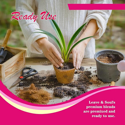 Orchid Potting Mix with Orchid Bark 4QT - New Upgraded Formula for Superior Drainage & Breathability | Premium Soil for Healthy Roots