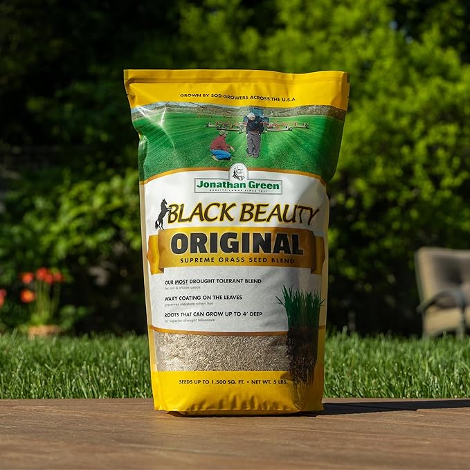 Jonathan Green (10318) Black Beauty Original Grass Seed Blend - Cool Season Lawn Seed (5 lb)