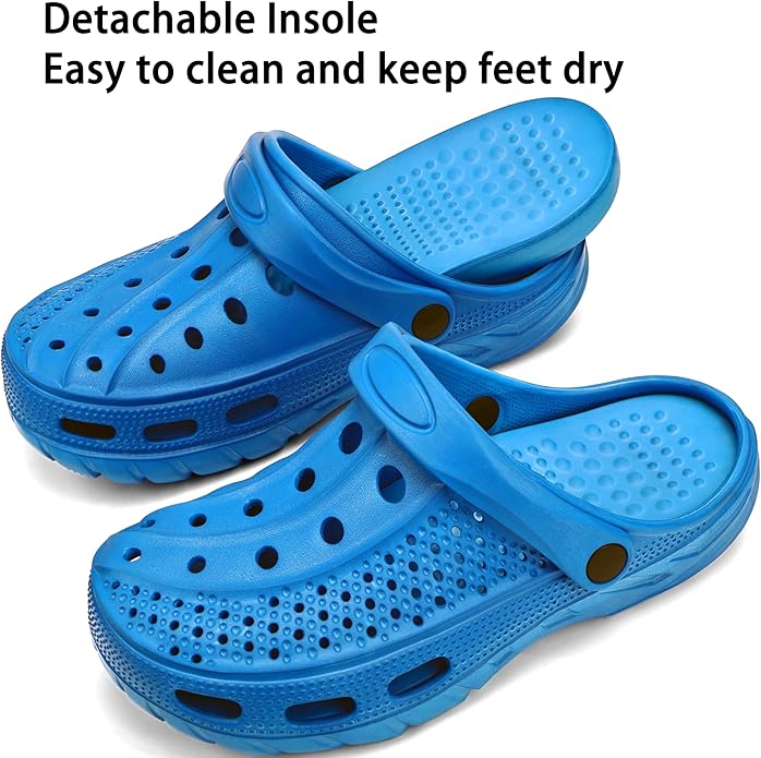 Women Men Orthopedic Clogs Arch Support Garden Shoes Sandals Slippers with Plantar Fasciitis Insoles