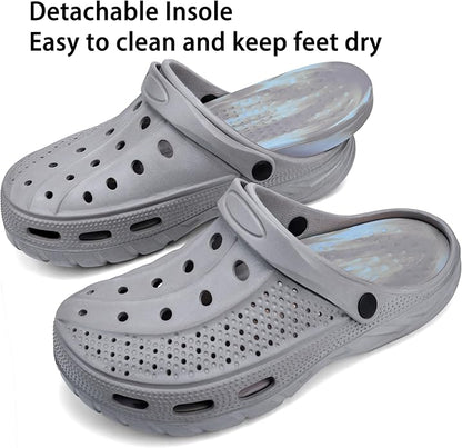 Women Men Orthopedic Clogs Arch Support Garden Shoes Sandals Slippers with Plantar Fasciitis Insoles
