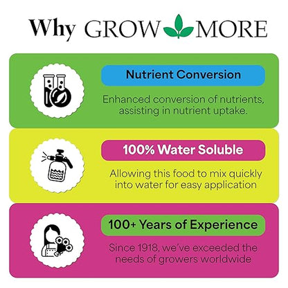 Grow More Sea Grow Kelp Fertilizer - 1.5lbs of 16-16-16 Water-Soluble, All-Purpose Plant Food - Nutrient-Rich, Seaweed Fertilizer - Outdoor & Indoor Plant Food