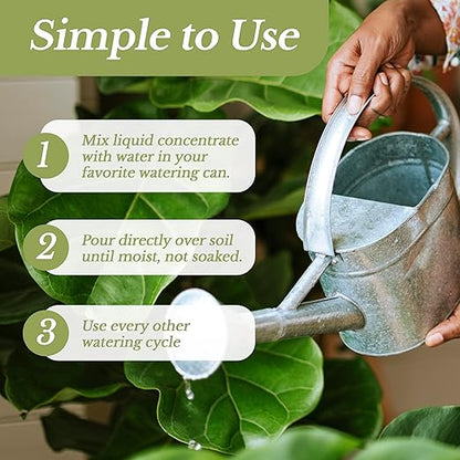 Professional Liquid Pothos Plant Fertilizer | 3-1-2 Concentrate for Epipremnums and Houseplants | Multi-Purpose Blend & Gardening Supplies | 8 oz Bottle