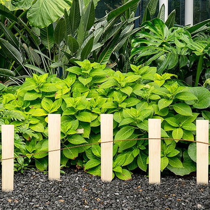 25 Pcs Wood Stakes 12 Inch Wooden Garden Stakes, Grade & Survey Stakes Sign Posts for Plant Support, Silt Fence, Yard Marking, Farm Boundaries, and Baselines