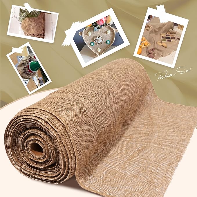 40" x160 Feet Premium Natural Burlap Fabric Roll – Multipurpose for Gardening, Weddings, Crafts & Holiday Decor – Wedding Aisle Runner, Halloween/Christmas Burlap, Weed Barrier & More