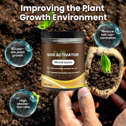 Soil Activated, 2025 Organic Soil Activator & Plant Fertilizer for Raised Garden Beds, Dirt Health Booster, Liquid Fertilizer for Indoor & Outdoor Plants for Raised Garden Beds, Potting Mix (2PC)