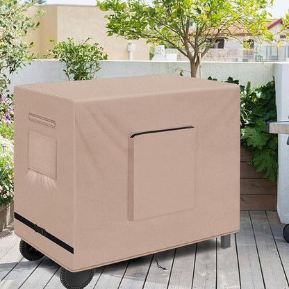 Kovshuiwe Outdoor Dining Cart Cover - Heavy Duty Waterproof Cover for Royal Gourmet Cart Flattop Worktable PC3401S & PC3401B, Compatible with 52 inch Outdoor Utility Cart-52 x 22 x 36 Inch, Khaki