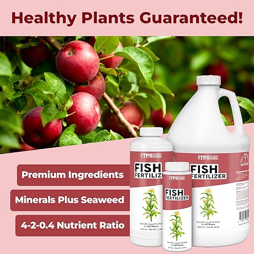 Fish Fertilizer, Complete Liquid Fish Plant Food, 8 oz (250mL)
