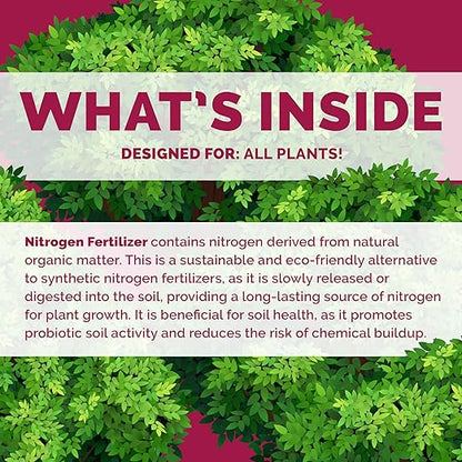 Bloom City's Organic Nitrogen - Liquid Fertilizer for Lawns - Nitrogen Fertilizer for Lawns & Gardens, Gallon (128 oz)