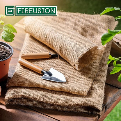 Burlap for Gardening 40" x 30 Feet - Multipurpose Natural Burlap Fabric - High Density Jute Fiber Suitable for Weed Barrier, Frost Guard for Gardening, Home Decorations and Crafts