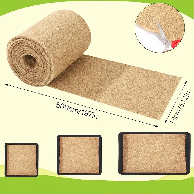 1Roll 5" X 197" Hydroponic Grow Pads, Seed Sprouting Mat, Microgreens Growing Kit, Indoor Organic Production for Wheatgrass Sprouts Starter Tray
