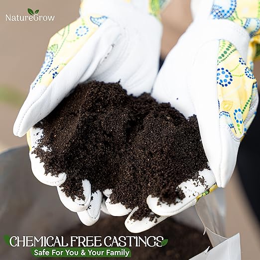 Earth Worm Castings 30LB (15LB, 2 Bags) - Organic Fertilizer Includes Humic Acid - Pure Worm Castings for Gardening