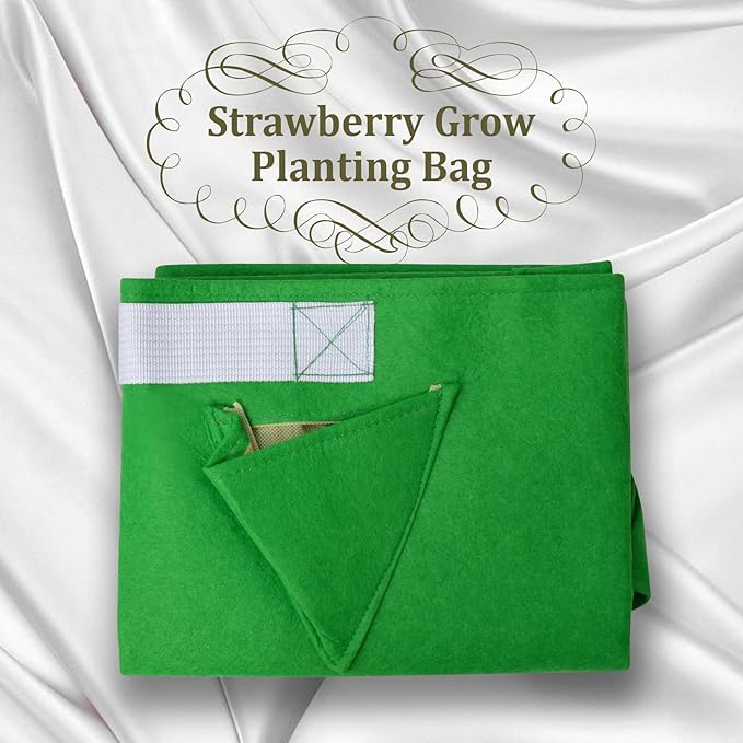 BenefitUSA Garden Planting Bag Grow Felt Fabric Planter Bag Strawberry and Herb Plant Tub 1/2/3/5 Pack (5)