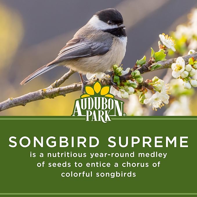 Audubon Park Songbird Supreme Wild Bird Seed for Outside Feeders, 15-lb. Bag