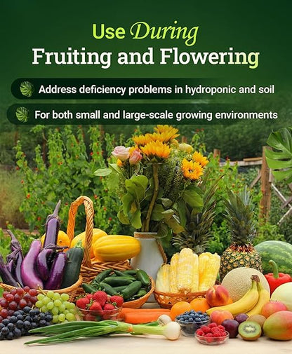FoxFarm Bush Doctor Cal Mag for Plants - Prevent Calcium & Magnesium Deficiency, Blossom End Rot & Tip Burn - OMRI Listed for Organic Gardening - 1-0-0, 3% Calcium, 0.9% Magnesium - 1-Pint
