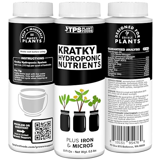Kratky Hydroponic Fertilizer - 8oz