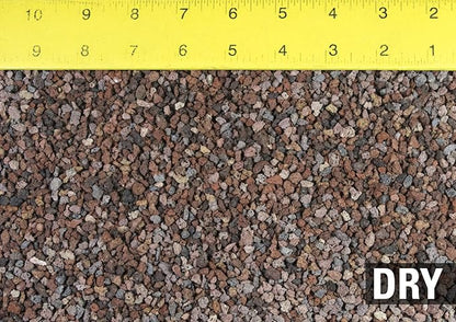 2 Gal. 1/8" - 3/16" Pre Mix Horticultural Red/Black Lava for Cactus & Succulent, Bonsai Tree Soil Mix - Small Grain (2GAL BK/RED S)