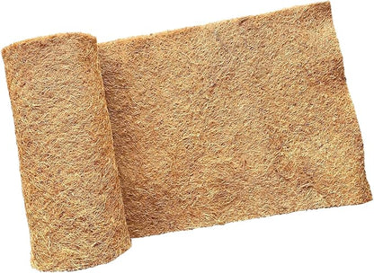16x100 Inch Coconut Liner Roll for Planters Flower Basket Natural Coco Fiber Liners for Indoor & Outdoor Plants DIY Coir Fibre Mat Sheet for Animal Pet Pad Reptile Carpet Garden Decoration