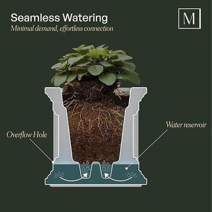 Mayne Nantucket 5-Foot Window Box – Self-Watering, Weather-Resistant Planter for Flowers – Durable Design for Outdoor Use, Perfect for Windows