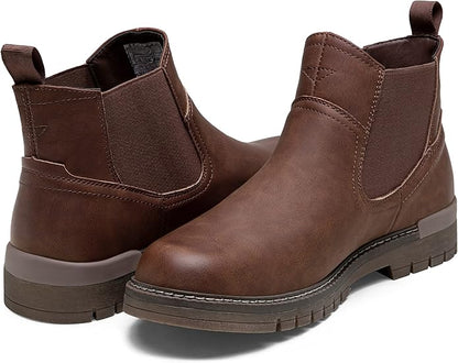 Jousen Chelsea Boots Casual Slip On Ankle Waterproof Mens Boots