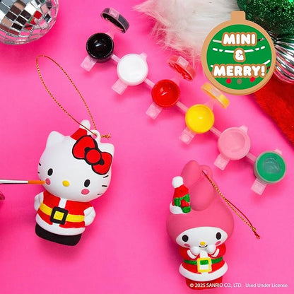 Horizon Group USA Paint Your Own Figurine Kit, DIY Art Project for Kids, Hello Kitty and My Melody Ornaments