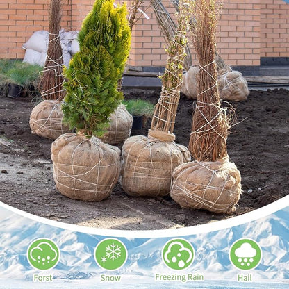 Garden Burlap Roll, 40" x 24 Feet Natural Jute Burlap Fabric Roll for Gardening Raised Bed Liners,Seed Cover,Edging,Weed Barrier,Aisle Runner Plant Cover Tree Protections (40" x 24 Feet)