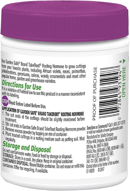 Garden Safe Brand TakeRoot Rooting Hormone, 2 Count, Powder Helps Grow New Plants from Cuttings Including Most Home, Garden and Greenhouse Varieties, 2 Pack