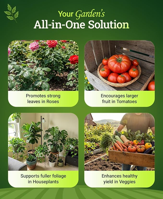 FoxFarm Grow Big Liquid Plant Food - 6-4-4 House Plant Fertilizer for Lush Vegetative Growth, Fast Nutrient Uptake for Roses, Tomatoes & Veggies - Gallon Size Concentrate